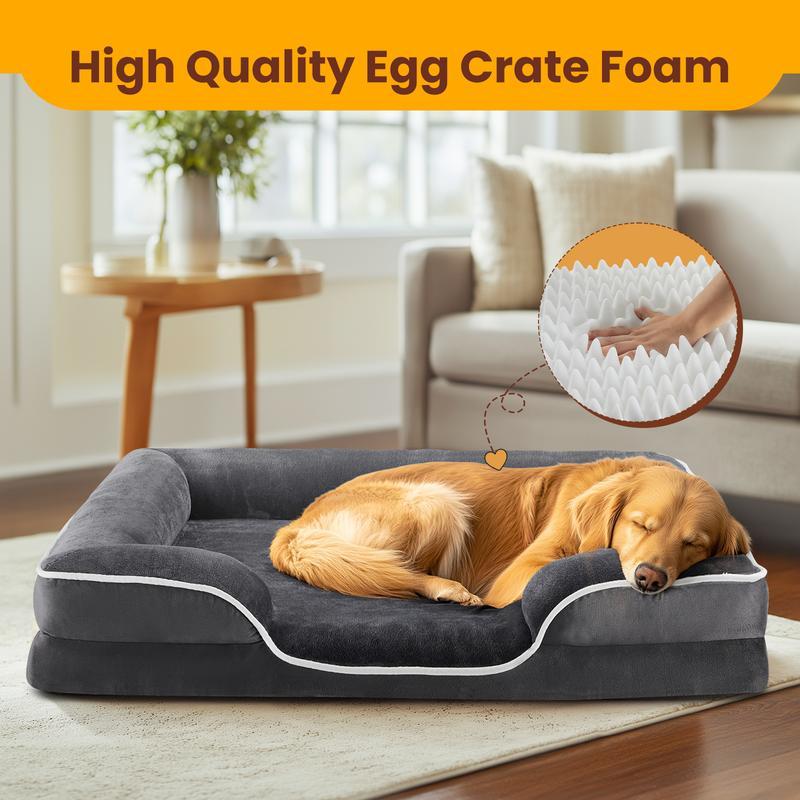 Orthopedic Memory Foam Dog Bed – Large, Washable & Waterproof