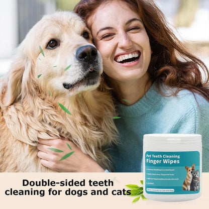 ODALIT™ Pet Dental Wipes (50 Count) — Stop Bad Breath & Protect Your Pet’s Smile in 30 Seconds