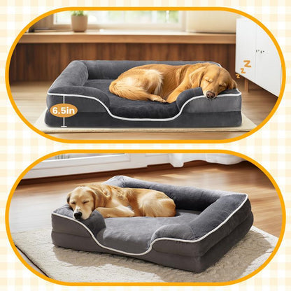 Orthopedic Memory Foam Dog Bed – Large, Washable & Waterproof
